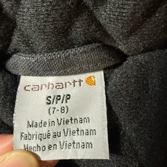 Carhartt Kids Black Jacket with Iconic Orange Patch - Picture 3 of 5